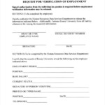 FREE 10 Sample Job Verification Forms In PDF MS Word Excel